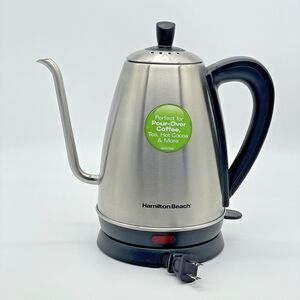 Hamilton Beach 1.2L Stainless Steel Gooseneck Electric Kettle Pour Over Coffee